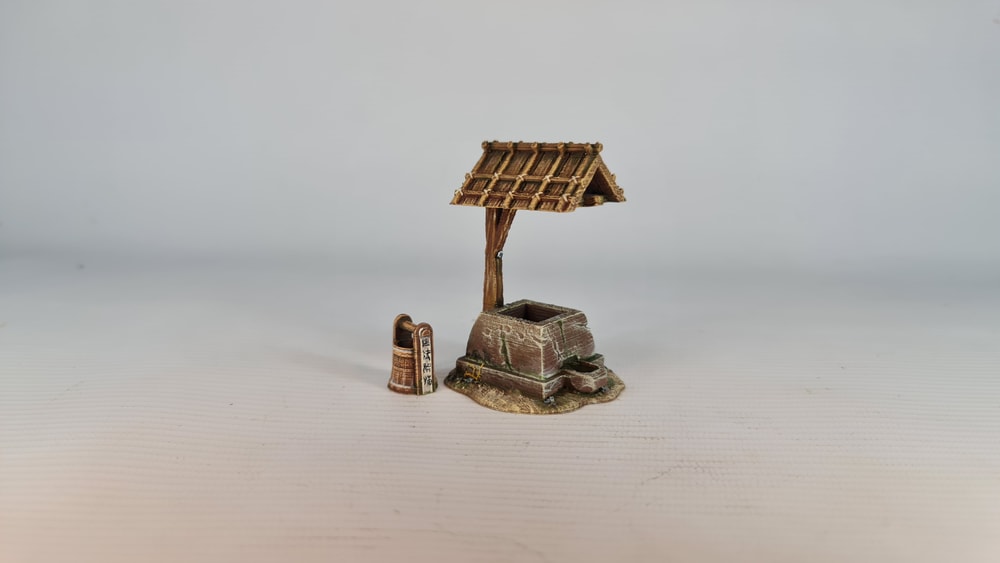 Nippon Saga – Kleiner Brunnen – bemaltes Modell aus dem Daimyos-Will-Sortiment