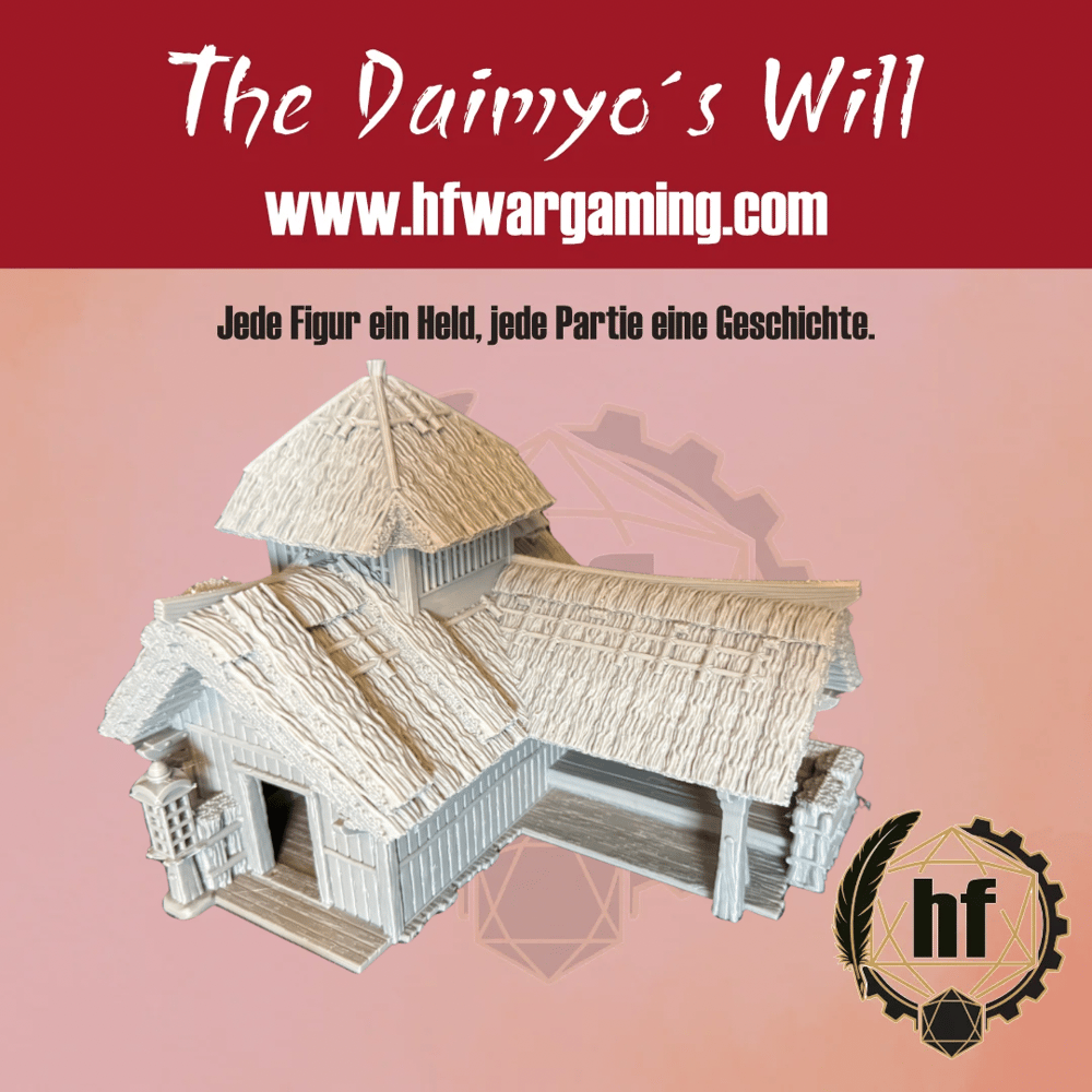 Nippon Saga – Sake Brauerei – bemaltes Modell aus dem Daimyos-Will-Sortiment