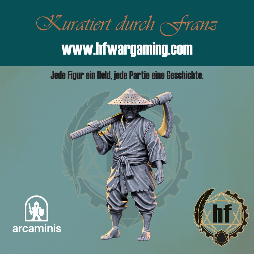 Farmer – bemaltes Modell aus dem Daimyos-Will-Sortiment