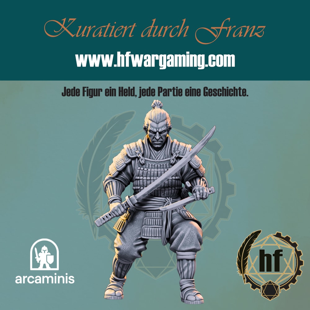 Veteran Warrior – bemaltes Modell aus dem Daimyos-Will-Sortiment