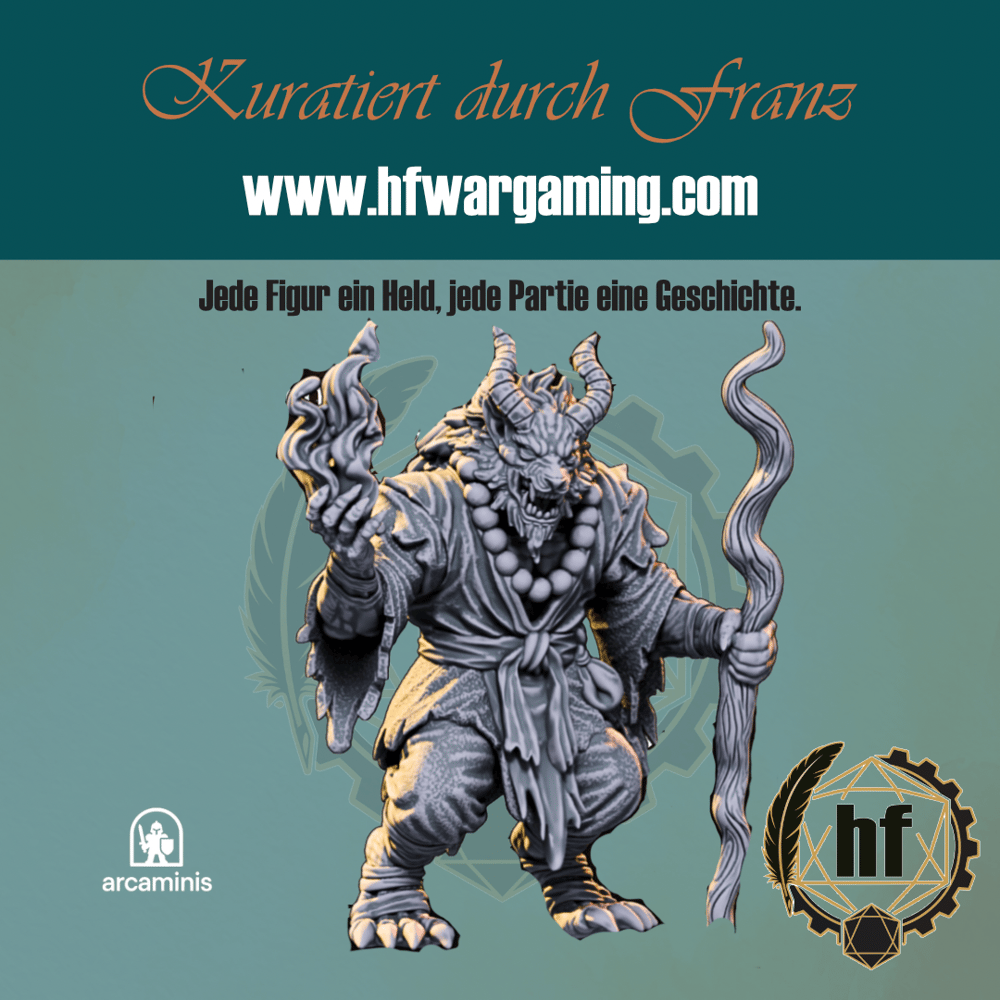 Oni Warlock – bemaltes Modell aus dem Daimyos-Will-Sortiment