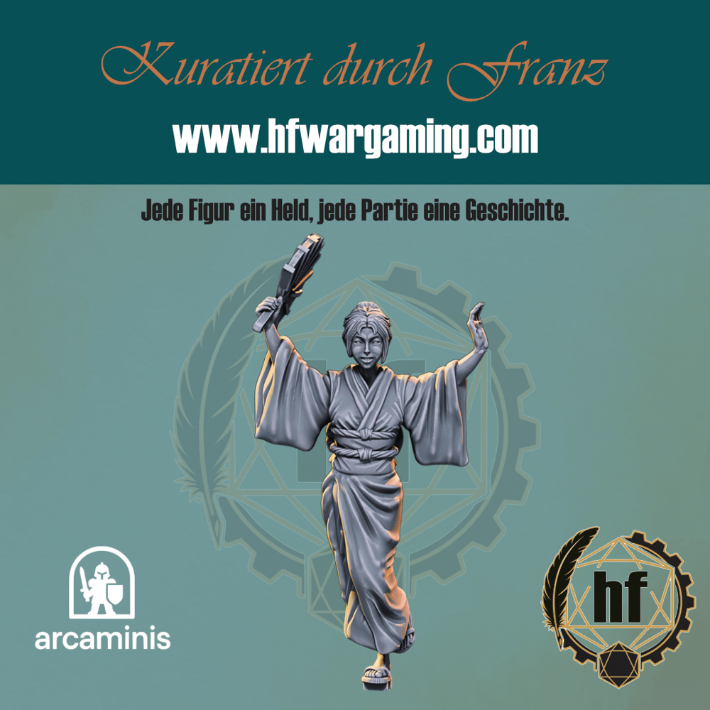 Dancer – bemaltes Modell aus dem Daimyos-Will-Sortiment